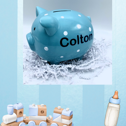 Personalized Baby Piggy Bank