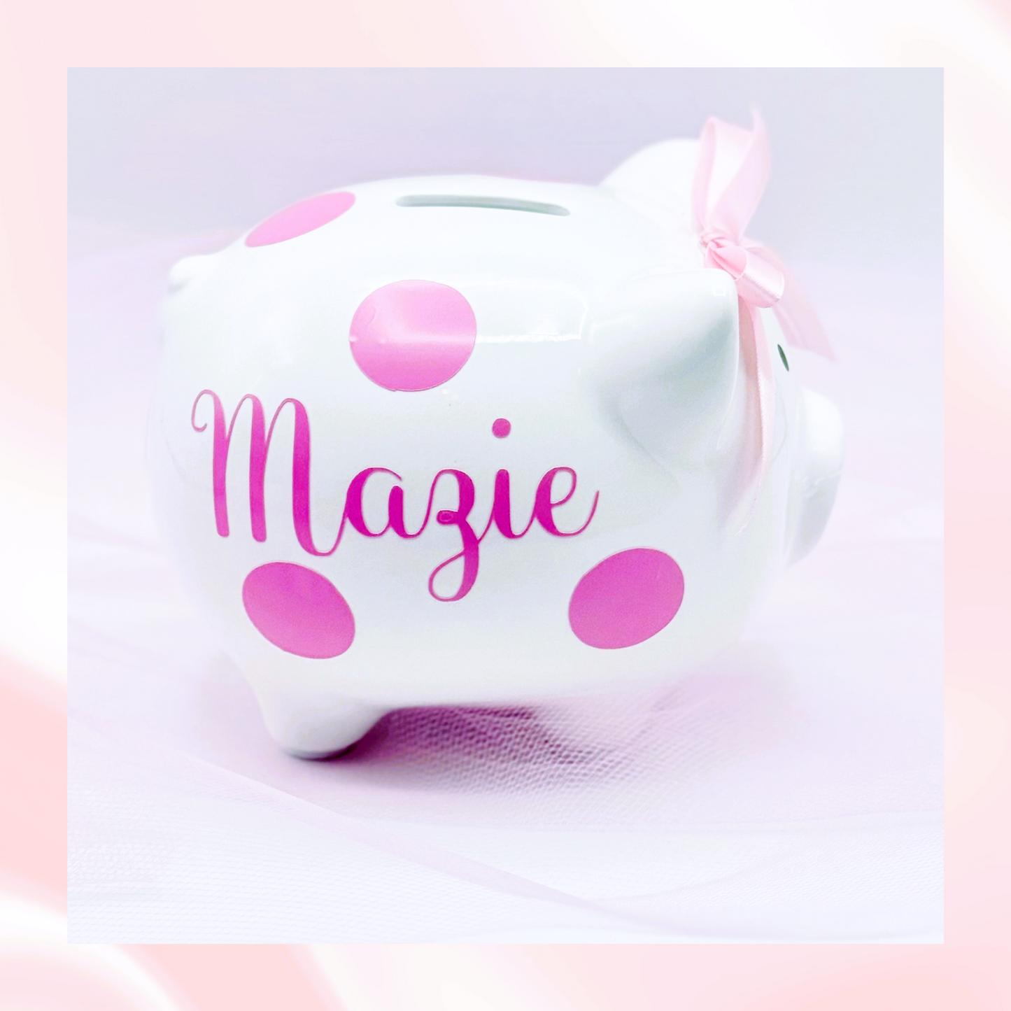 Customized Baby Girl Piggy Bank