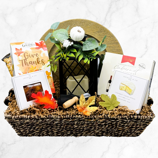 The Season of Giving Just Got Brighter Lantern Gift Basket